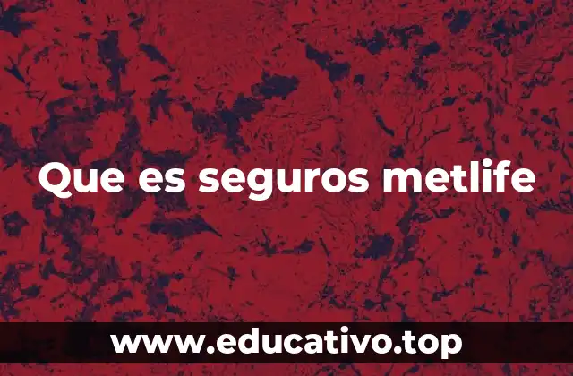 Cómo funcionan los seguros MetLife