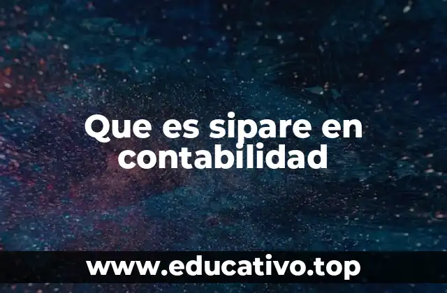 Cómo funciona el modelo contable SIPARE