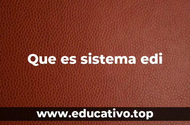 Que es sistema edi