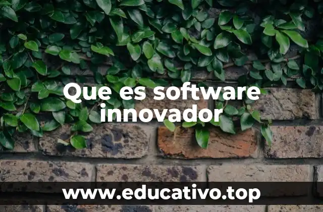 Que es software innovador