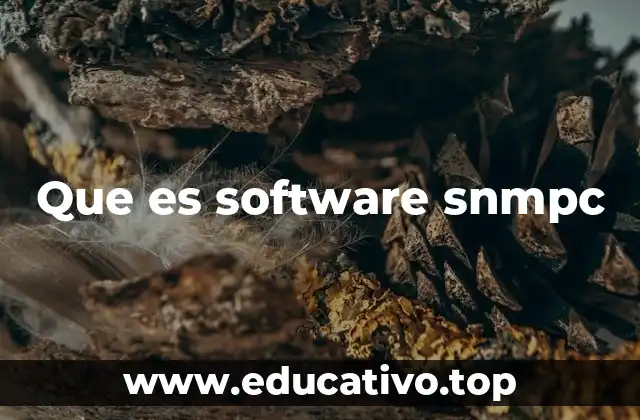 Que es software snmpc