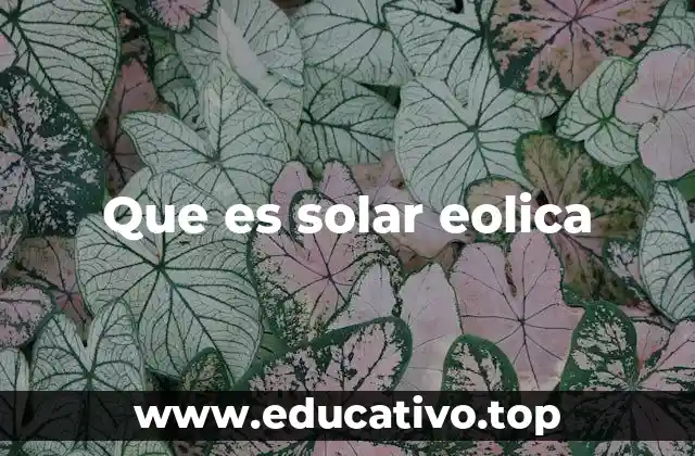 Cómo funciona la integración de energía solar y eólica