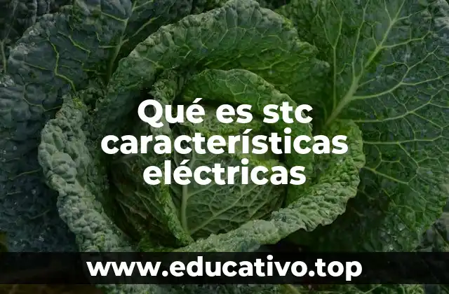Qué es stc características eléctricas
