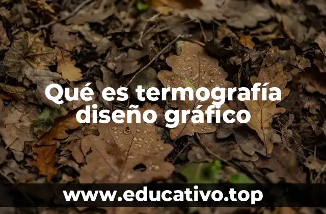 Qué es termografía diseño gráfico