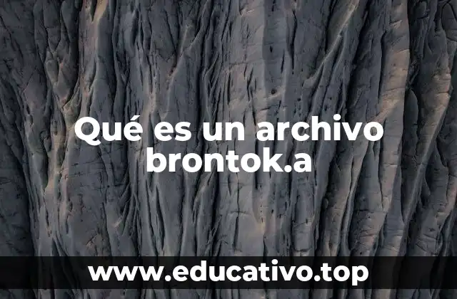 Qué es un archivo brontok.a