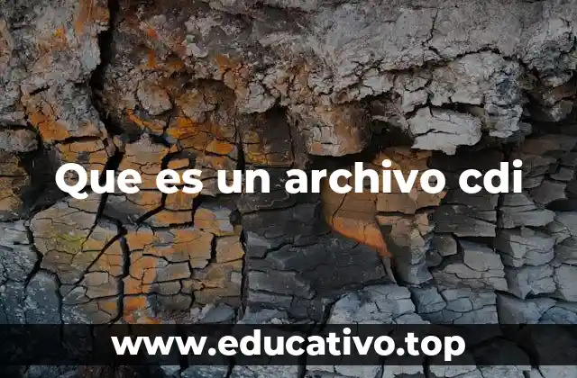 Que es un archivo cdi