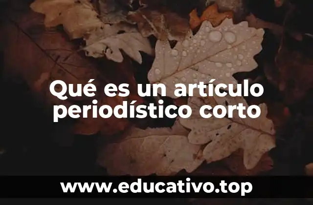 Diferencias entre un artículo corto y uno extenso