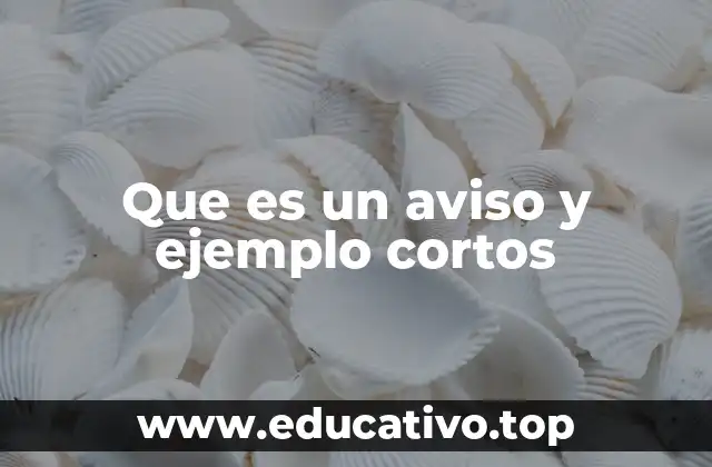 La diferencia entre un aviso y una noticia