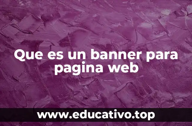 Que es un banner para pagina web