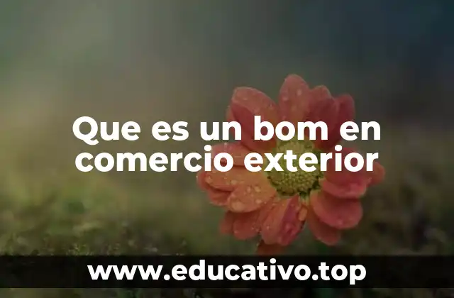 El papel del BOM en la cadena de suministro internacional