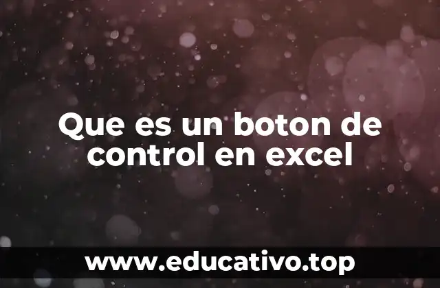 Que es un boton de control en excel