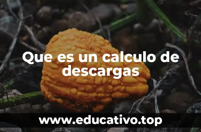 Que es un calculo de descargas