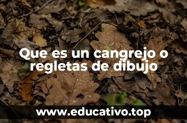 Que es un cangrejo o regletas de dibujo