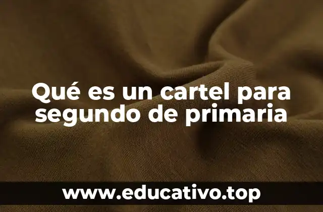 El papel del cartel en la educación infantil