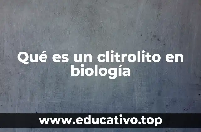 Qué es un clitrolito en biología