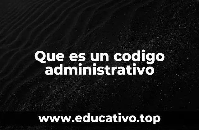 El papel del código administrativo en la organización del Estado