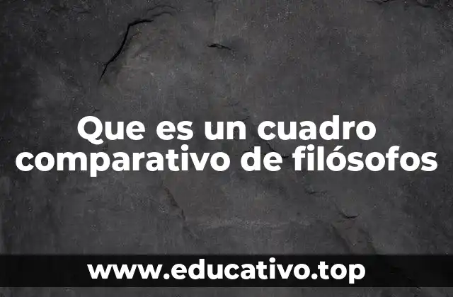 La importancia de comparar filósofos para entender la historia del pensamiento