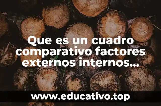 Que es un cuadro comparativo factores externos internos motivacionales