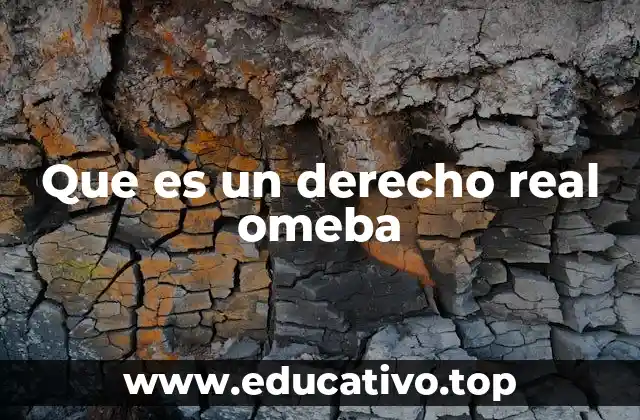Que es un derecho real omeba