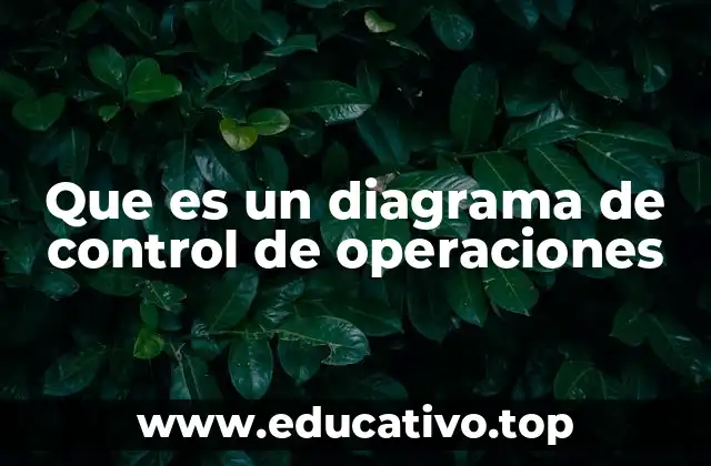 Que es un diagrama de control de operaciones