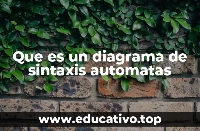 Que es un diagrama de sintaxis automatas