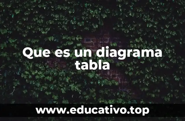 Que es un diagrama tabla