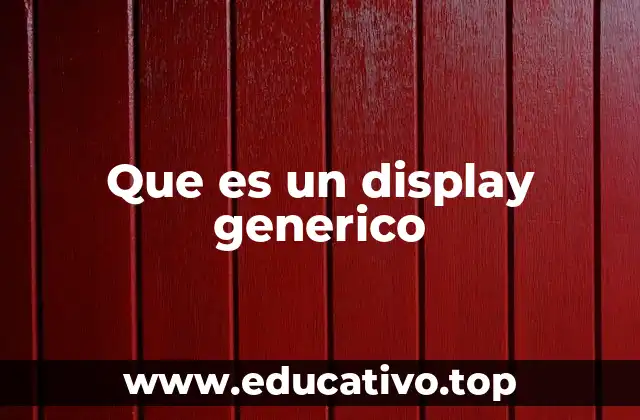 ¿Cómo se diferencia de un display original?