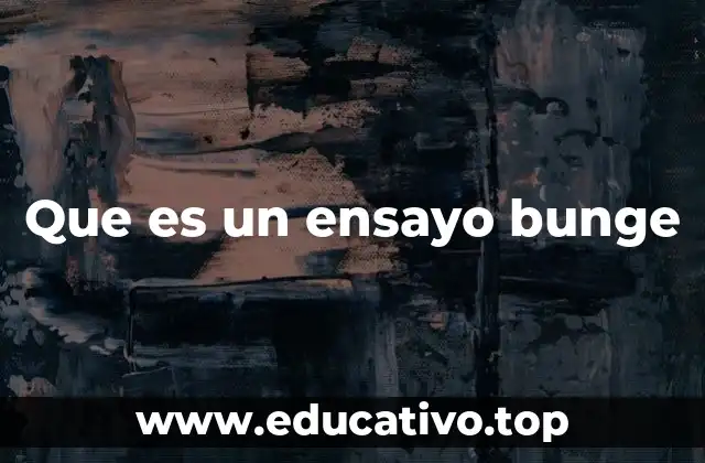 Aplicaciones prácticas de los ensayos bunge