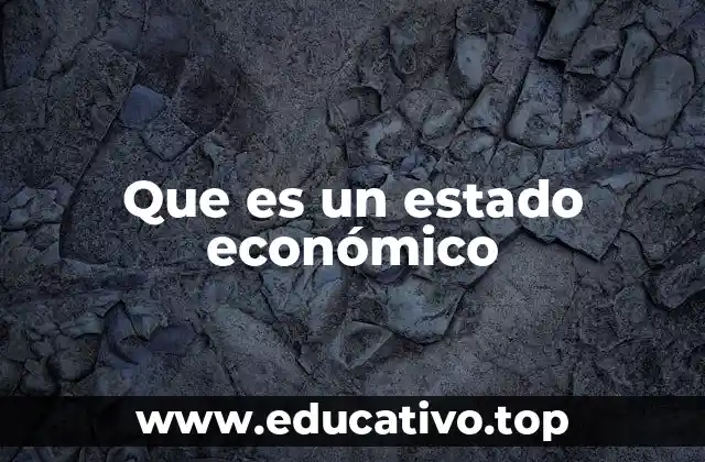Que es un estado económico