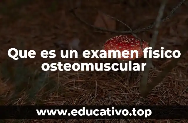 Que es un examen fisico osteomuscular