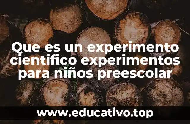 La importancia de los experimentos en el desarrollo infantil