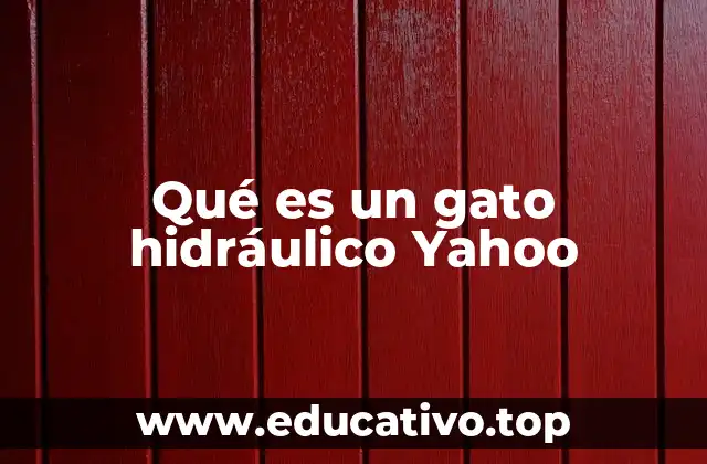 Funcionamiento del gato hidráulico y sus componentes principales