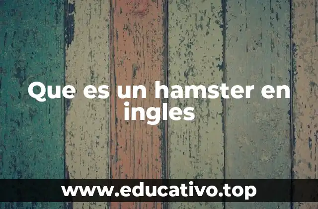 El origen y la importancia de los hámsters en la cultura anglosajona