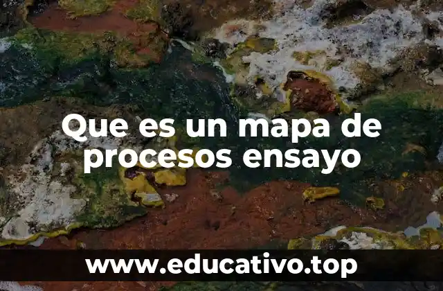 La importancia de visualizar procesos mediante un mapa ensayo