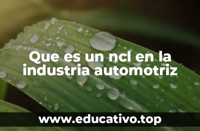 Que es un ncl en la industria automotriz