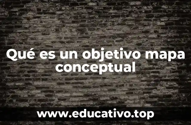 La importancia de definir objetivos mediante mapas conceptuales