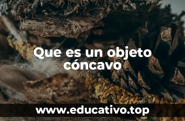 Características y propiedades de los objetos cóncavos