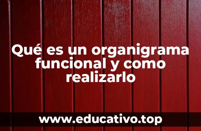 Qué es un organigrama funcional y como realizarlo