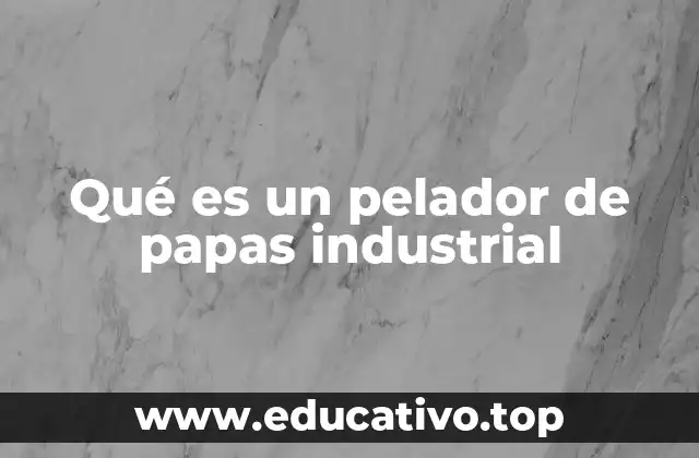 Funcionamiento de las máquinas peladoras de papas