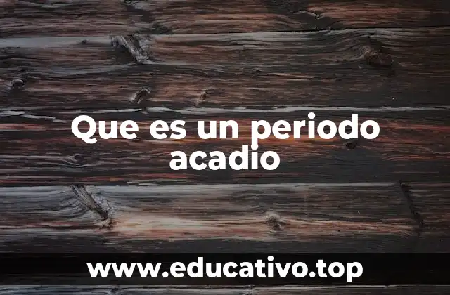 Que es un periodo acadio