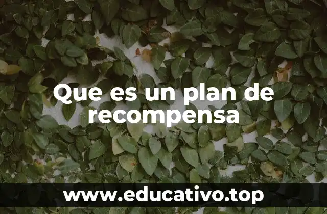 Que es un plan de recompensa