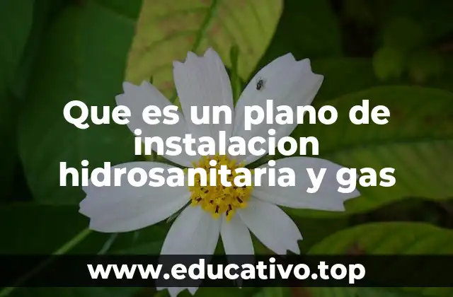 Que es un plano de instalacion hidrosanitaria y gas