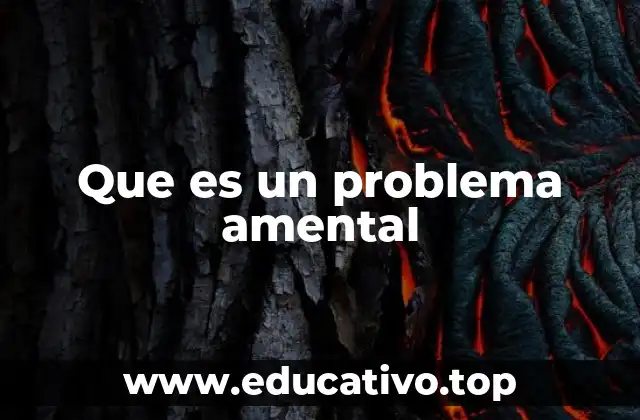 Que es un problema amental
