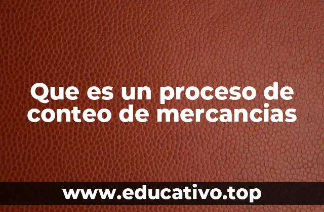 Que es un proceso de conteo de mercancias