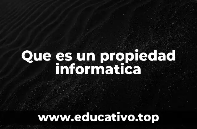 Los elementos que conforman la propiedad informática