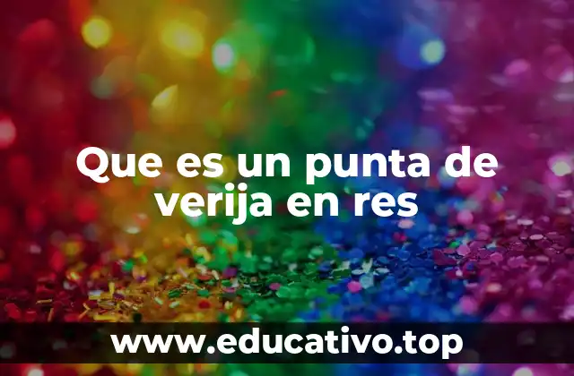 La importancia del punta de verija en el comportamiento y movilidad de la res