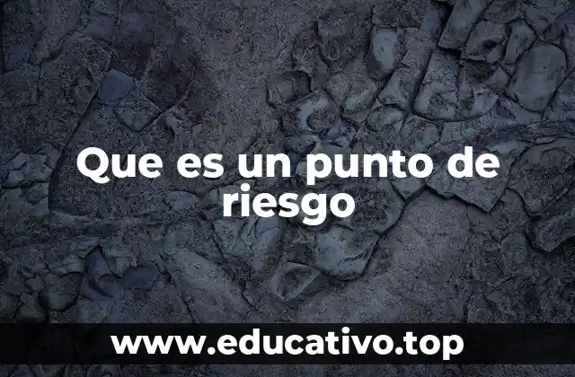 Que es un punto de riesgo