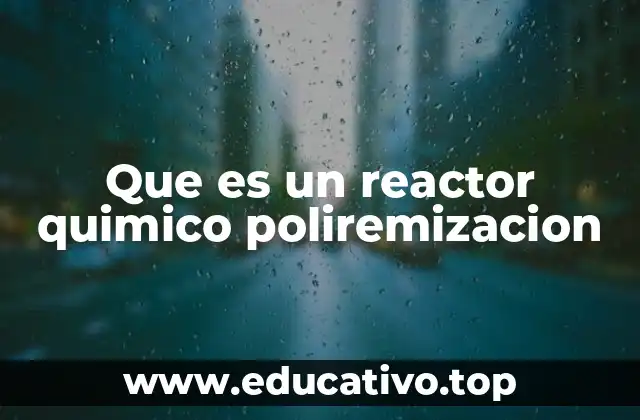 Tipos y configuraciones de reactores químicos para polimerización