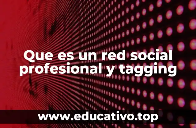 Que es un red social profesional y tagging