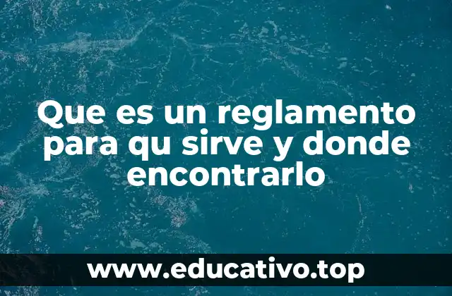 La importancia del reglamento en diferentes contextos